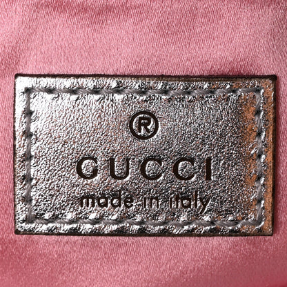 Gucci Iridescent Nappa Vertical Matelasse Small Maxi Horsebit Chain Shoulder Bag Escape Pink 6 of 10