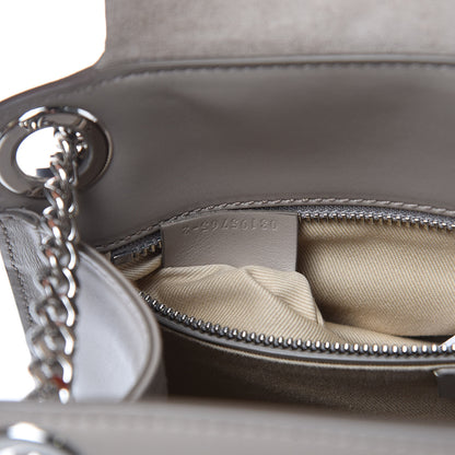 Chloe Shiny Calfskin Medium Annie Shoulder Bag Motty Grey 7 of 11