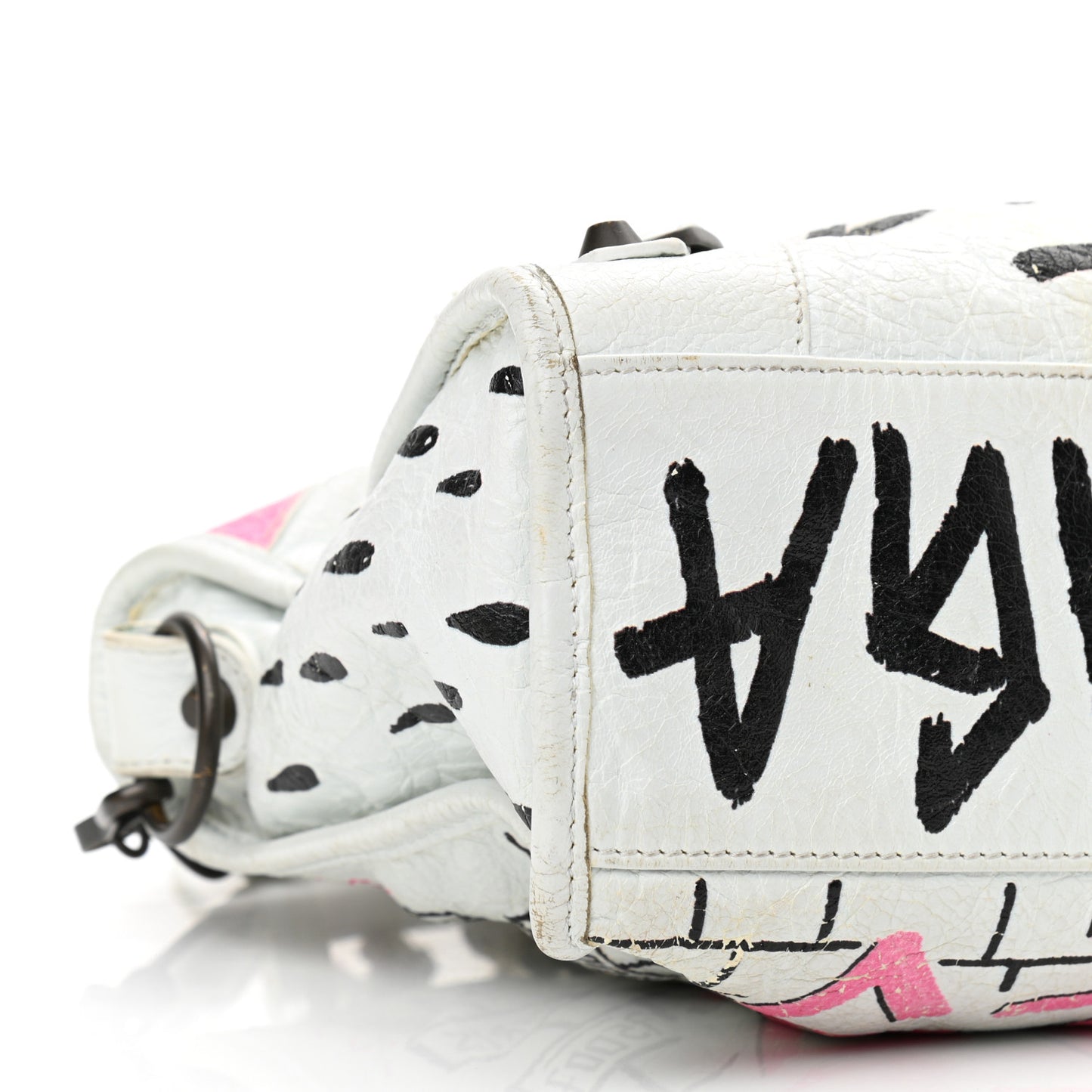 Agneau Graffiti All Over Classic Hardware S City White Multicolor