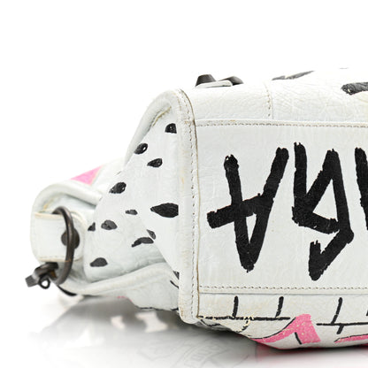 Balenciaga Agneau Graffiti All Over Classic Hardware S City White Multicolor 9 of 20