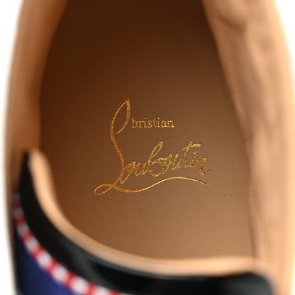 Christian Louboutin Patent Suede Navy Louis Flat Sneakers 45 Version Multicolor 8 of 12