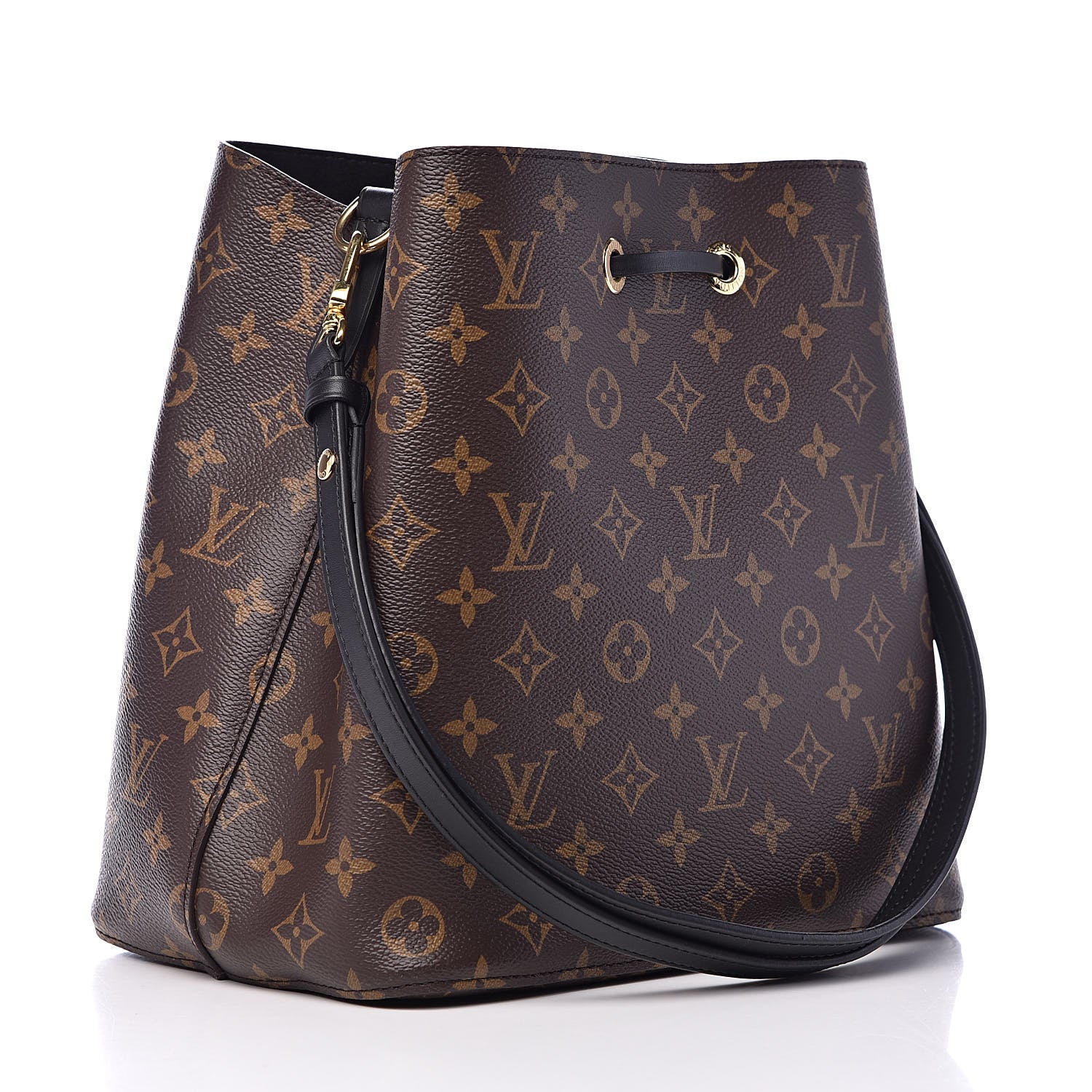 Louis Vuitton Monogram Neonoe MM Black 3 of 9