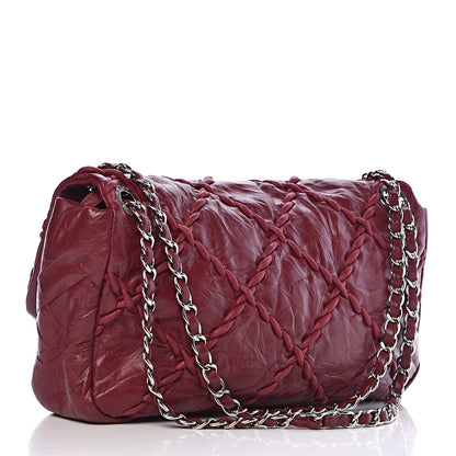 Chanel Calfskin Medium Ultra Stitch Flap Dark Red 3 of 11