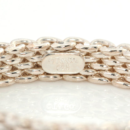 Tiffany Sterling Silver Narrow Mesh Somerset Ring 9 3 of 4