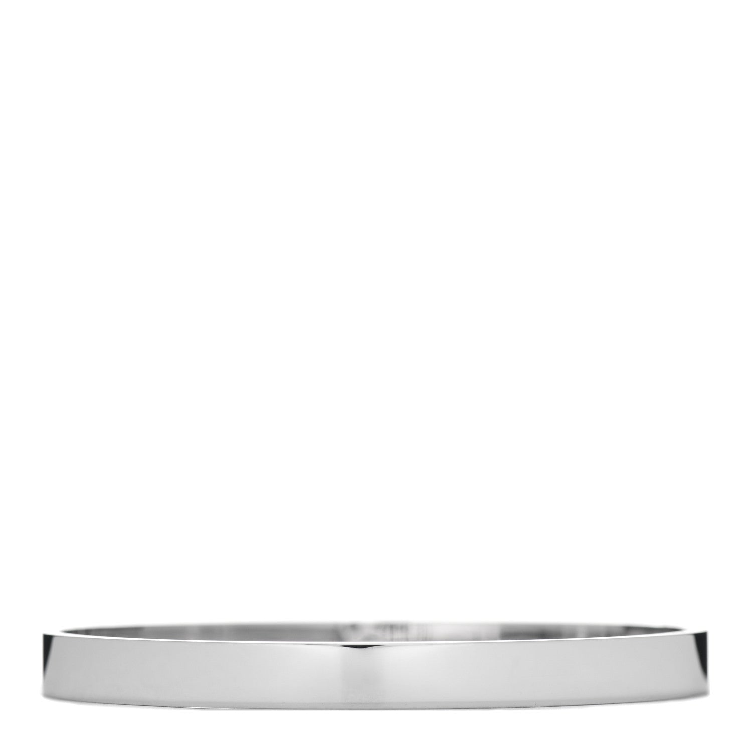 Hermes 18K White Gold Diamond PM Kelly Pave Bracelet SH 3 of 5