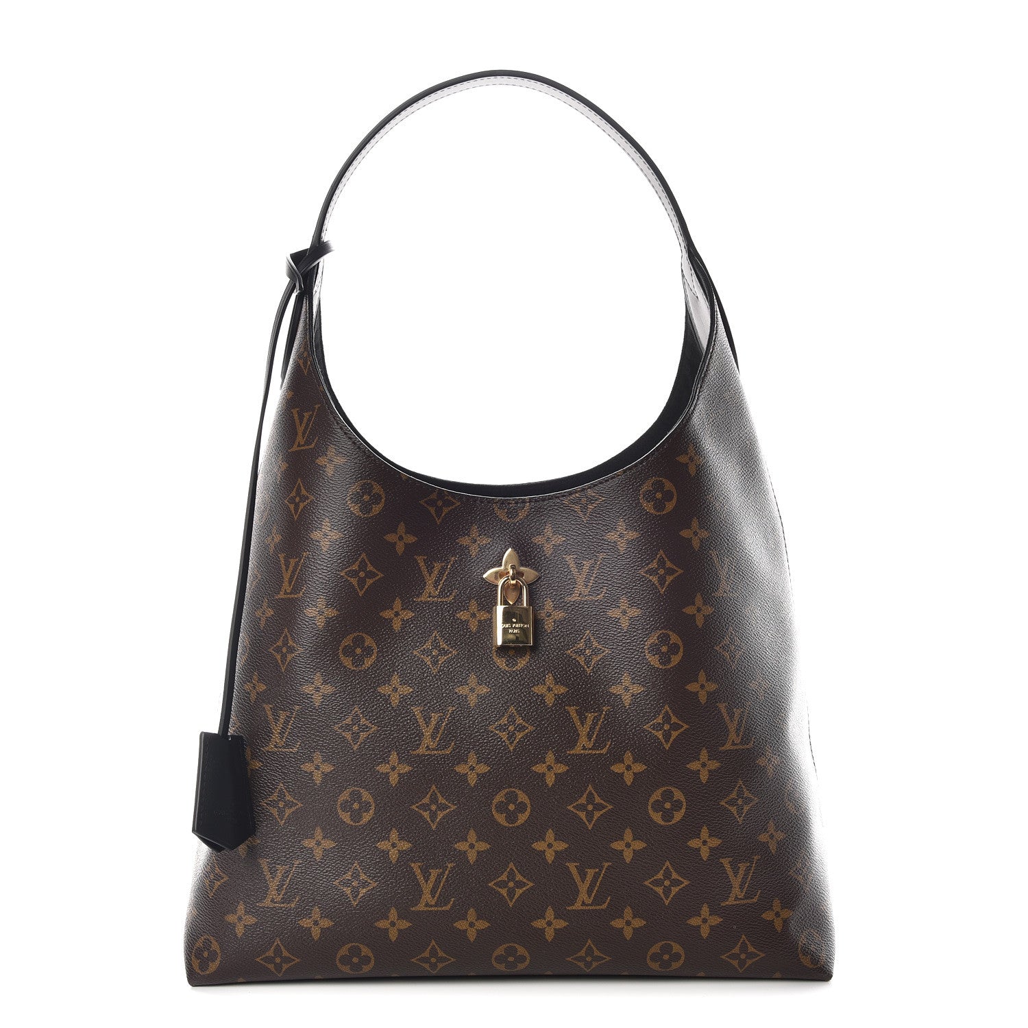 Louis Vuitton Monogram Flower Hobo Black 1 of 9
