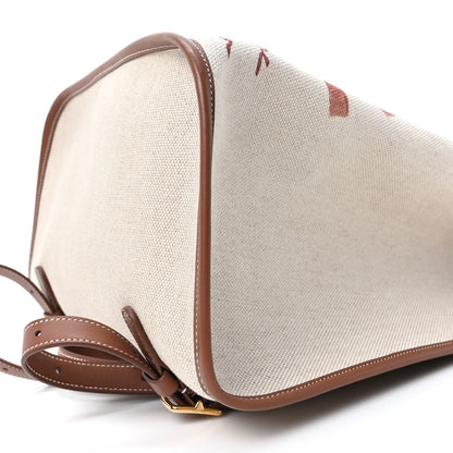 Loro Piana Cotton Canvas Laguna Backpack Natural Caramel Sugar Sun Gold 10 of 10