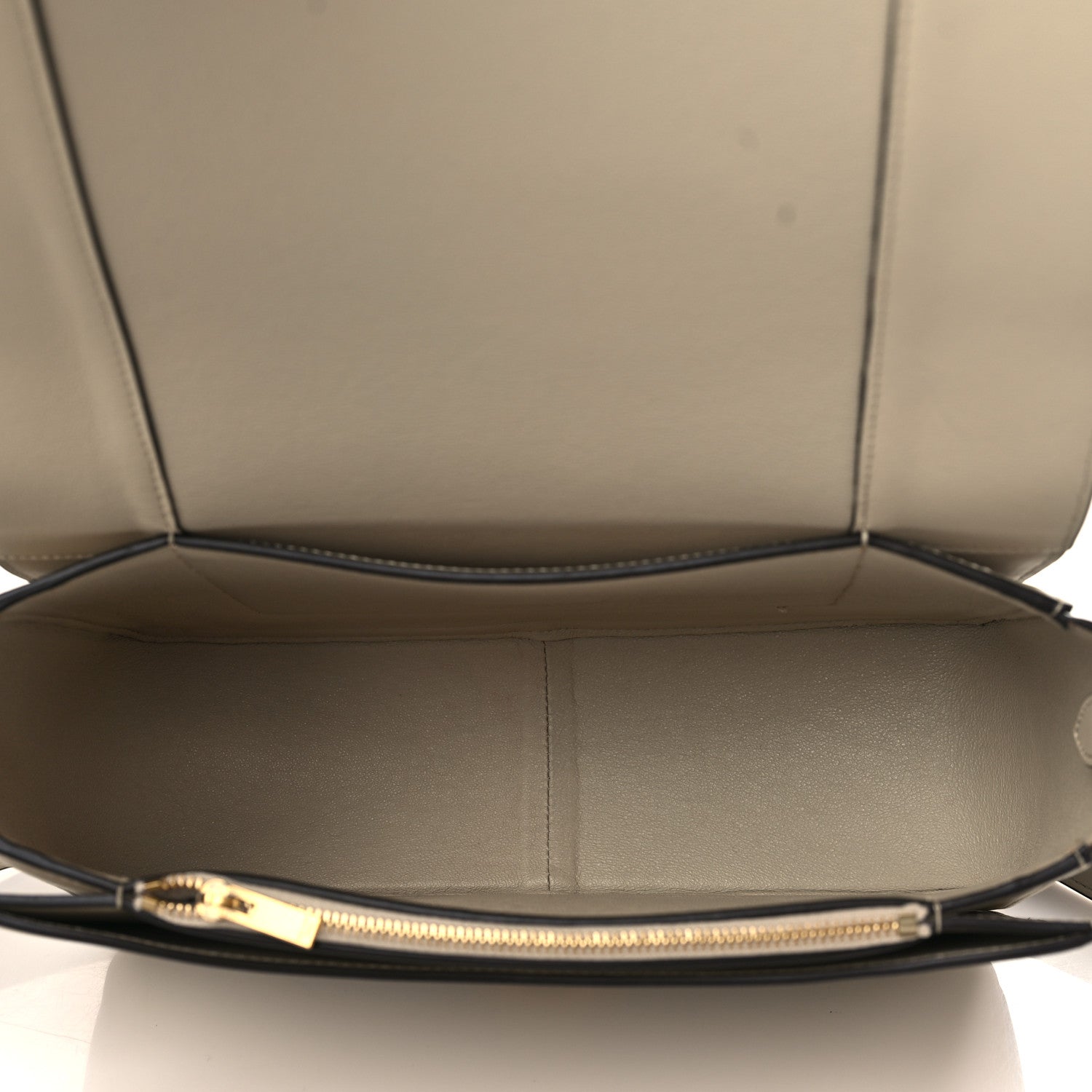 Celine Shiny Smooth Calfskin Medium Frame Shoulder Bag Grege Storm 5 of 10