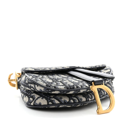 Christian Dior CHRISTIAN DIOR Oblique Mini Saddle Bag Blue 4 of 11