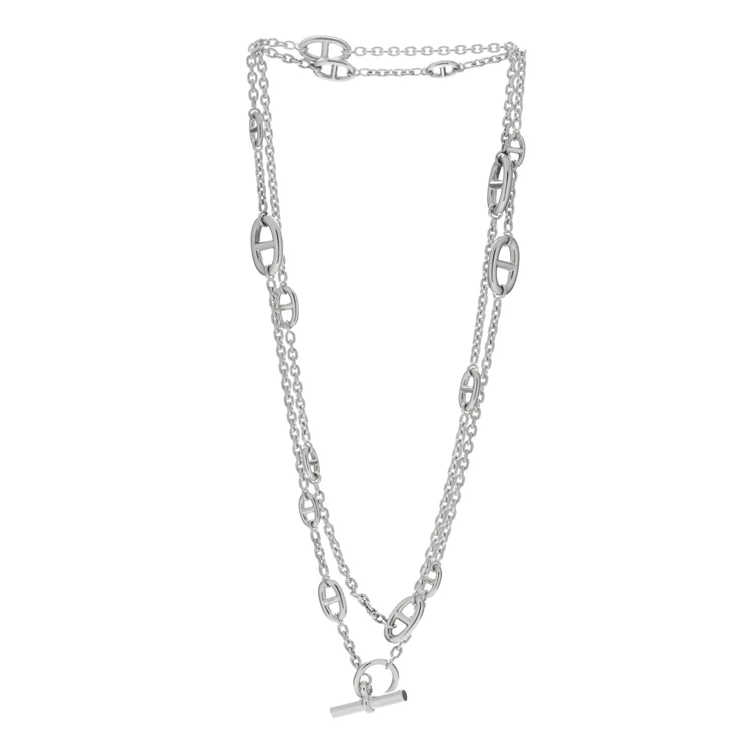 Hermes Sterling Silver Farandole Necklace 120 2 of 4
