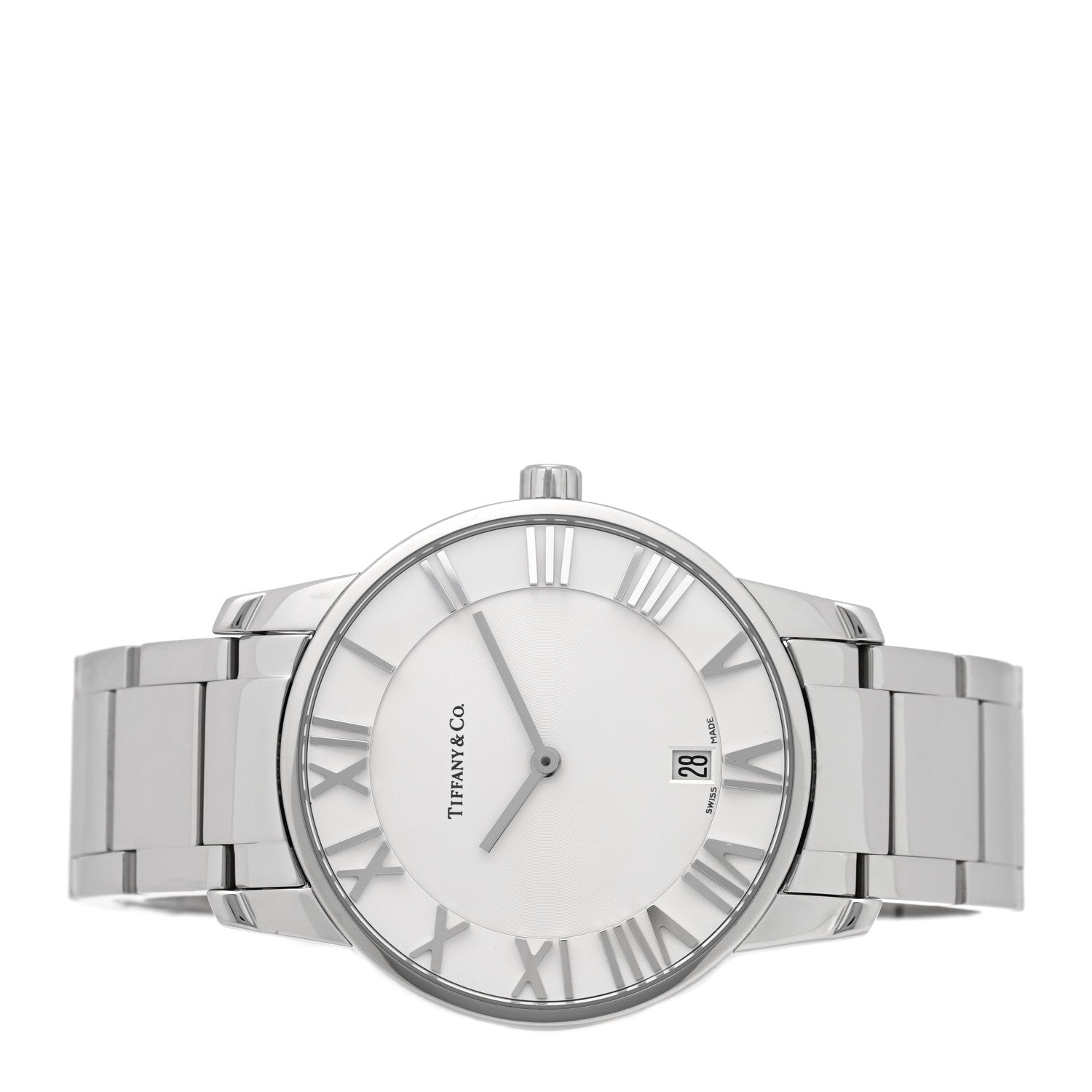 Tiffany Stainless Steel 37mm Atlas 2-Hand Quartz Watch 2 of 4