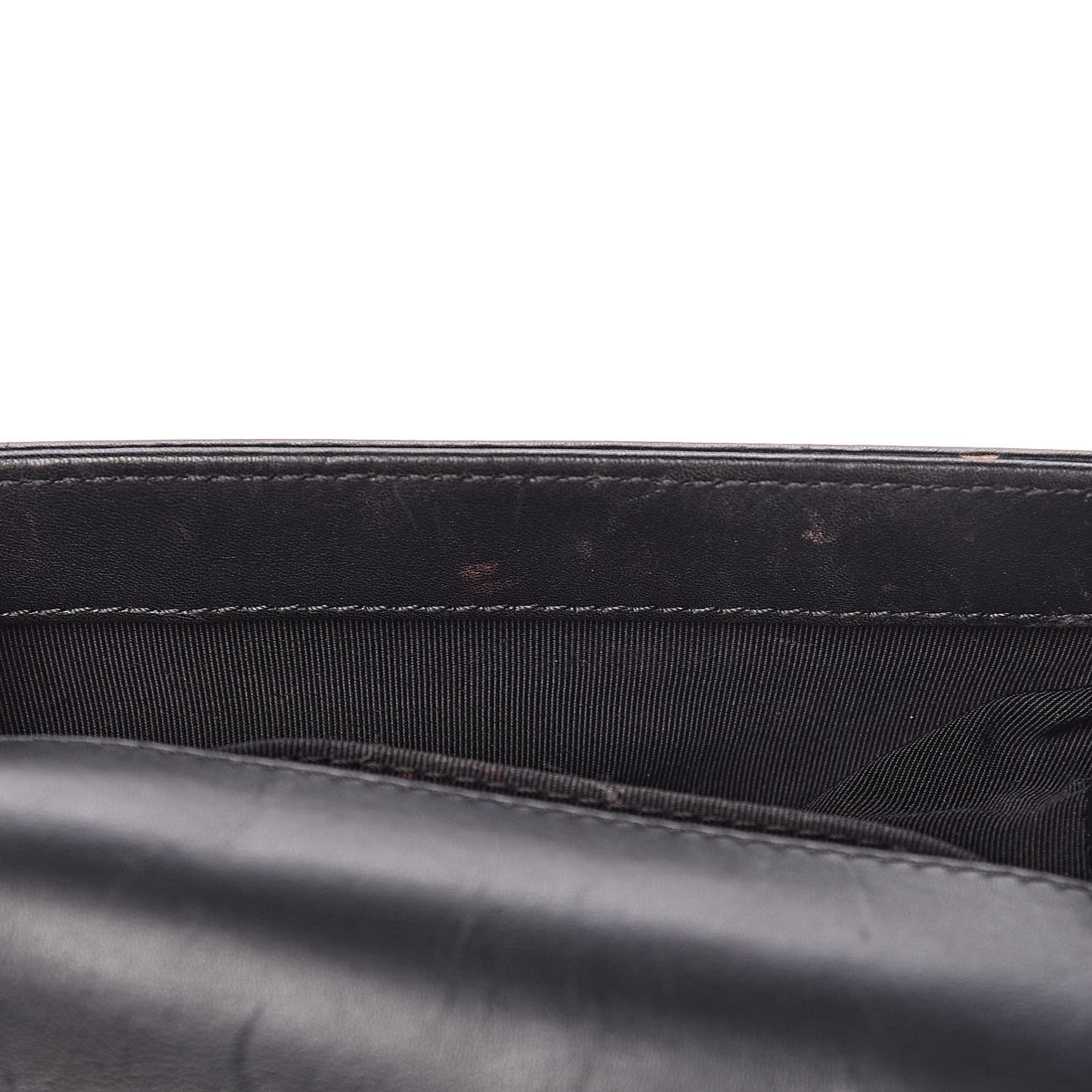 Tweed Calfskin Small Boy Flap Black