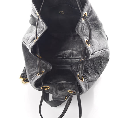 Chanel Caviar Drawstring Backpack Bag Black 5 of 10