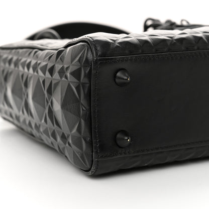 Christian Dior Calfskin Cannage Diamond Small My ABCDior Lady Dior Black 9 of 13