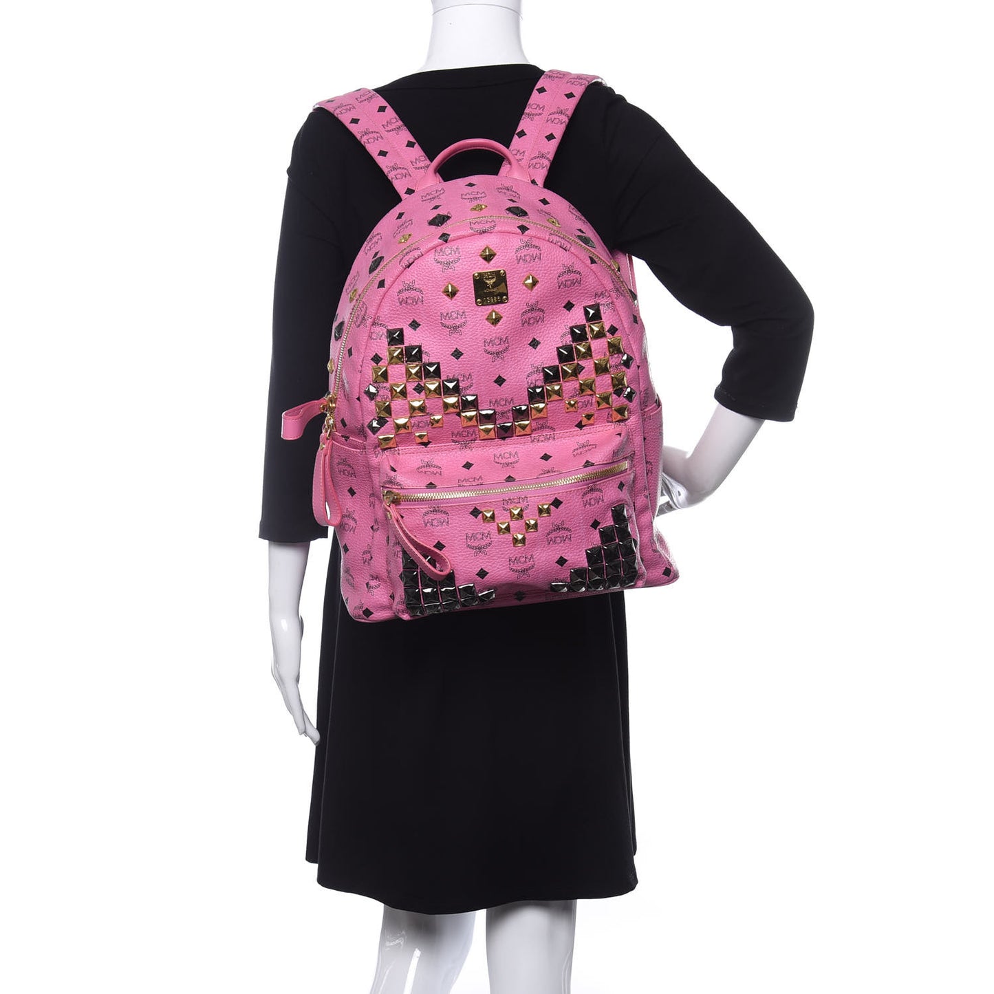 Visetos Studded Medium Stark M Backpack Pink