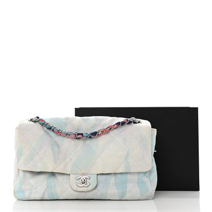 Chanel Canvas Quilted Jungle Jeans Flap White Multicolor 13 of 13