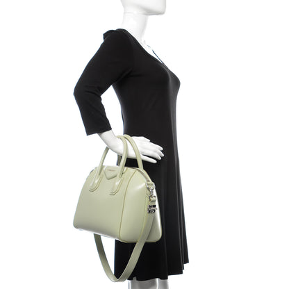 Givenchy Shiny Lord Calfskin Small Antigona Aqua Green 3 of 10