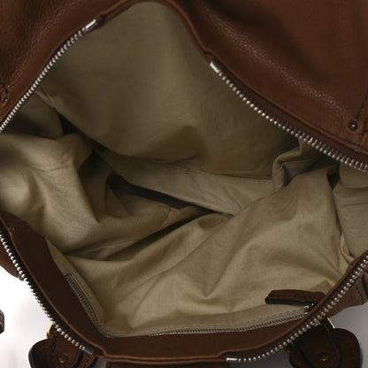 Chloe Calfskin Paddington Front Pocket Tote Muscade 5 of 10