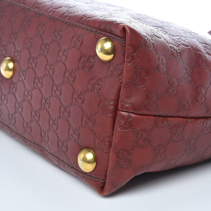 Gucci Guccissima Small Babouska Tote Burgundy 6 of 9