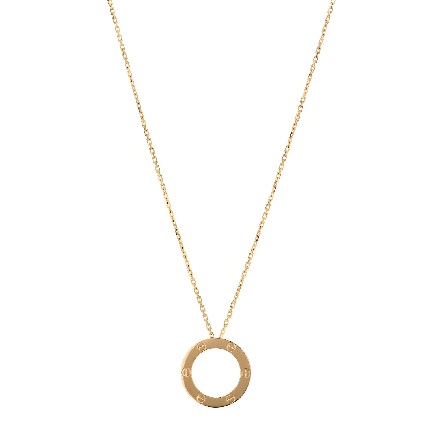 Cartier 18K Yellow Gold LOVE Pendant Necklace 1 of 6
