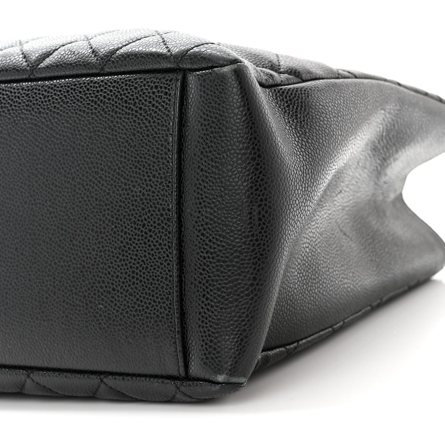 Caviar Quilted Grand Shopping Tote GST Black