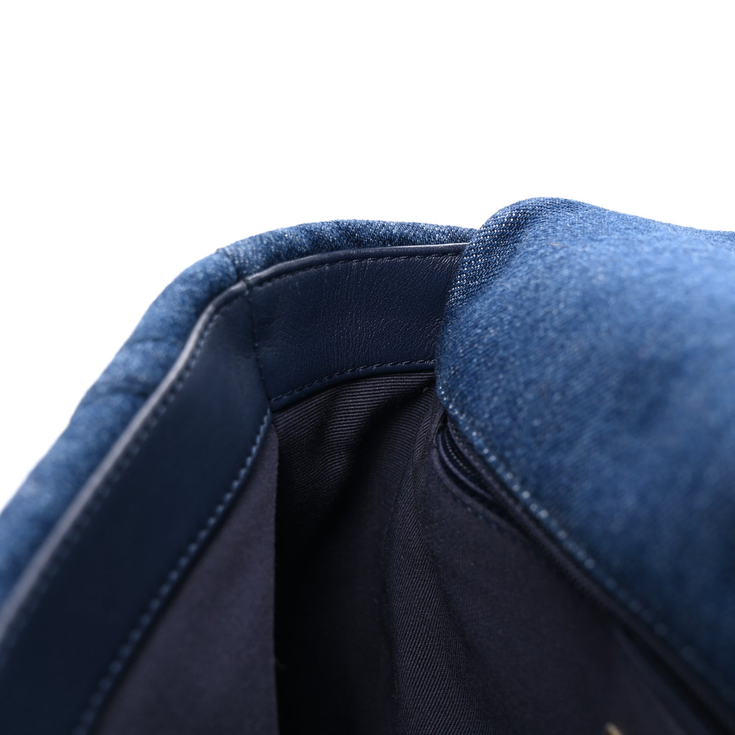 Denim Quilted Medium Chanel 19 Flap Blue