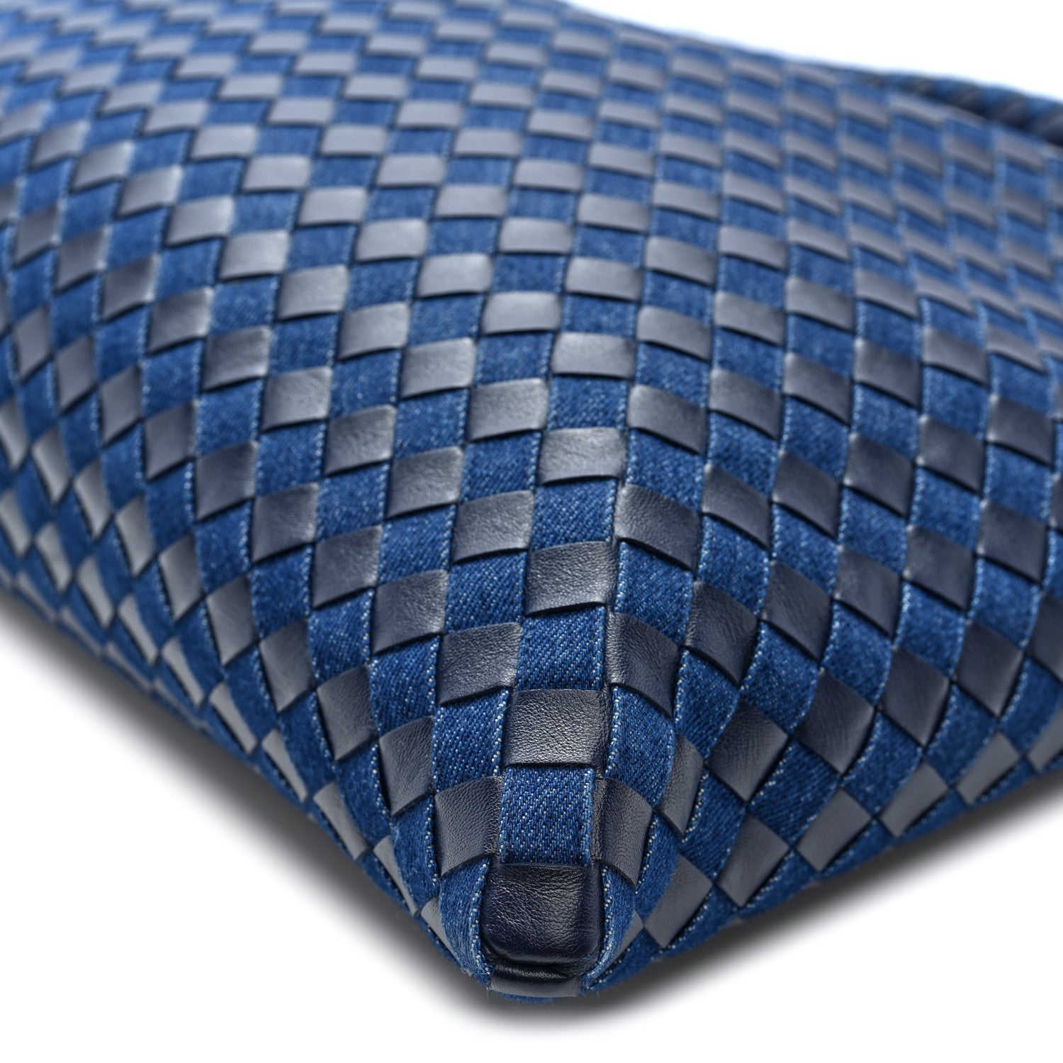 Bottega Veneta Denim Nappa Intrecciato Large Hop Abyss Indigo 9 of 9