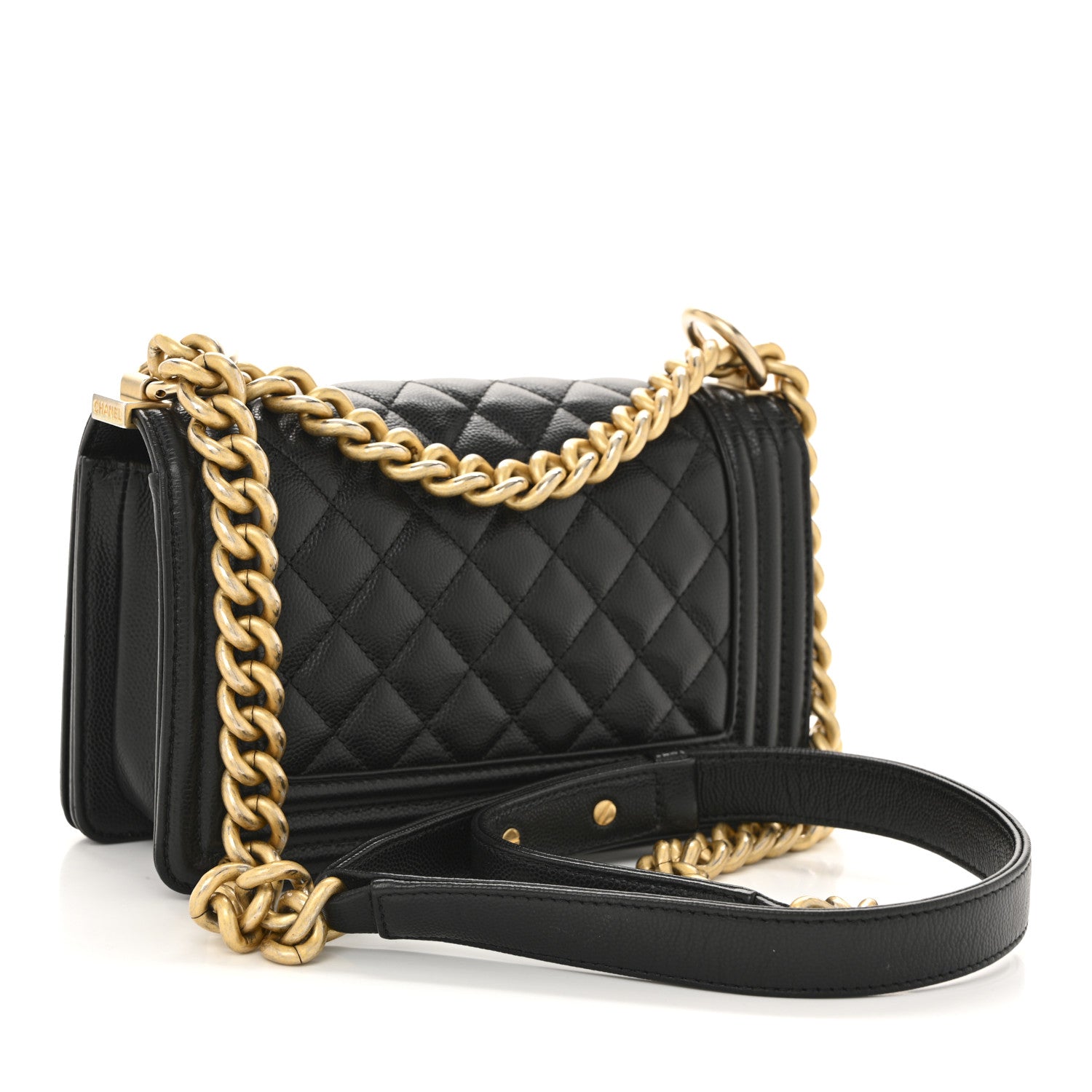Chanel Caviar Quilted Small Boy Flap Black 3 of 13