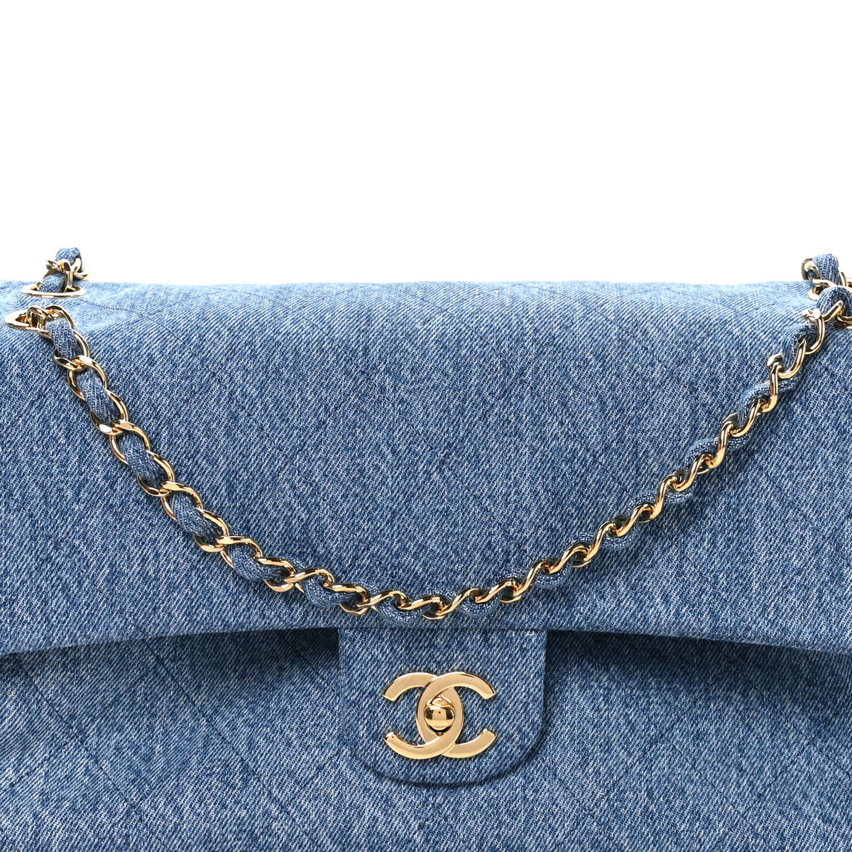 Chanel Denim Small Souplissimo Maxi Flap Blue 8 of 11