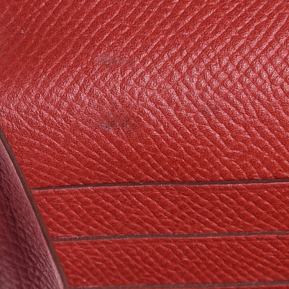 Hermes Epsom Kelly Longue Wallet Rouge Garance 9 of 11