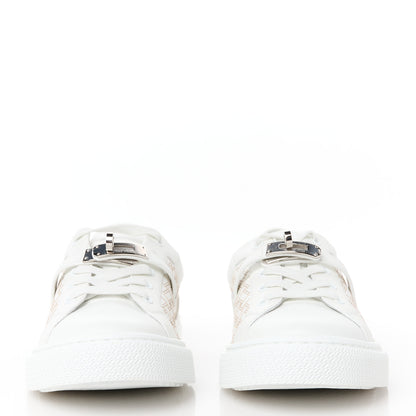Hermes Calfskin Cross Woven Day Sneakers 40 White 2 of 9