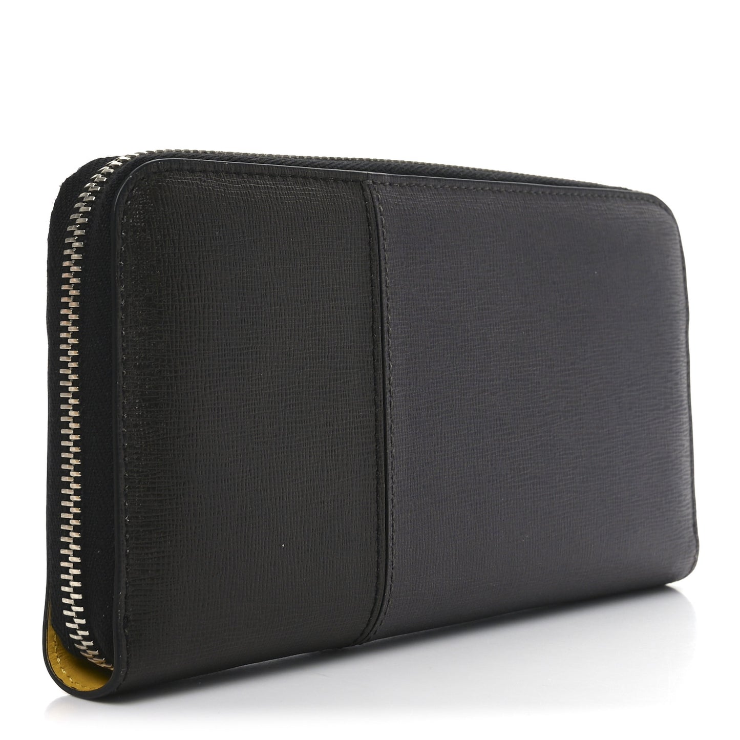 Vitello Elite Stampa Shadow Zip Around Wallet Asfalto Sunflower