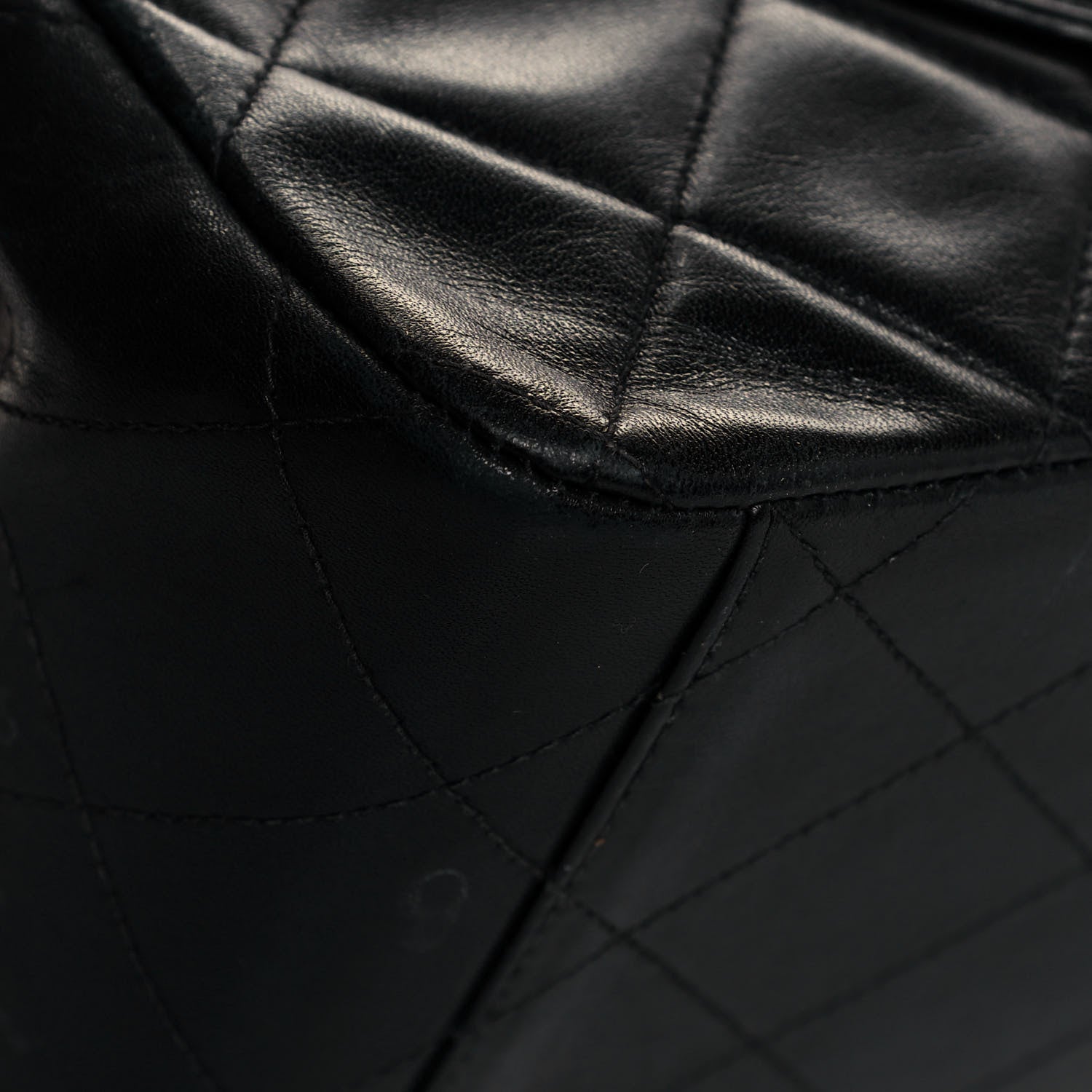 Chanel Lambskin Quilted XL Jumbo Single Flap Black 11 of 20