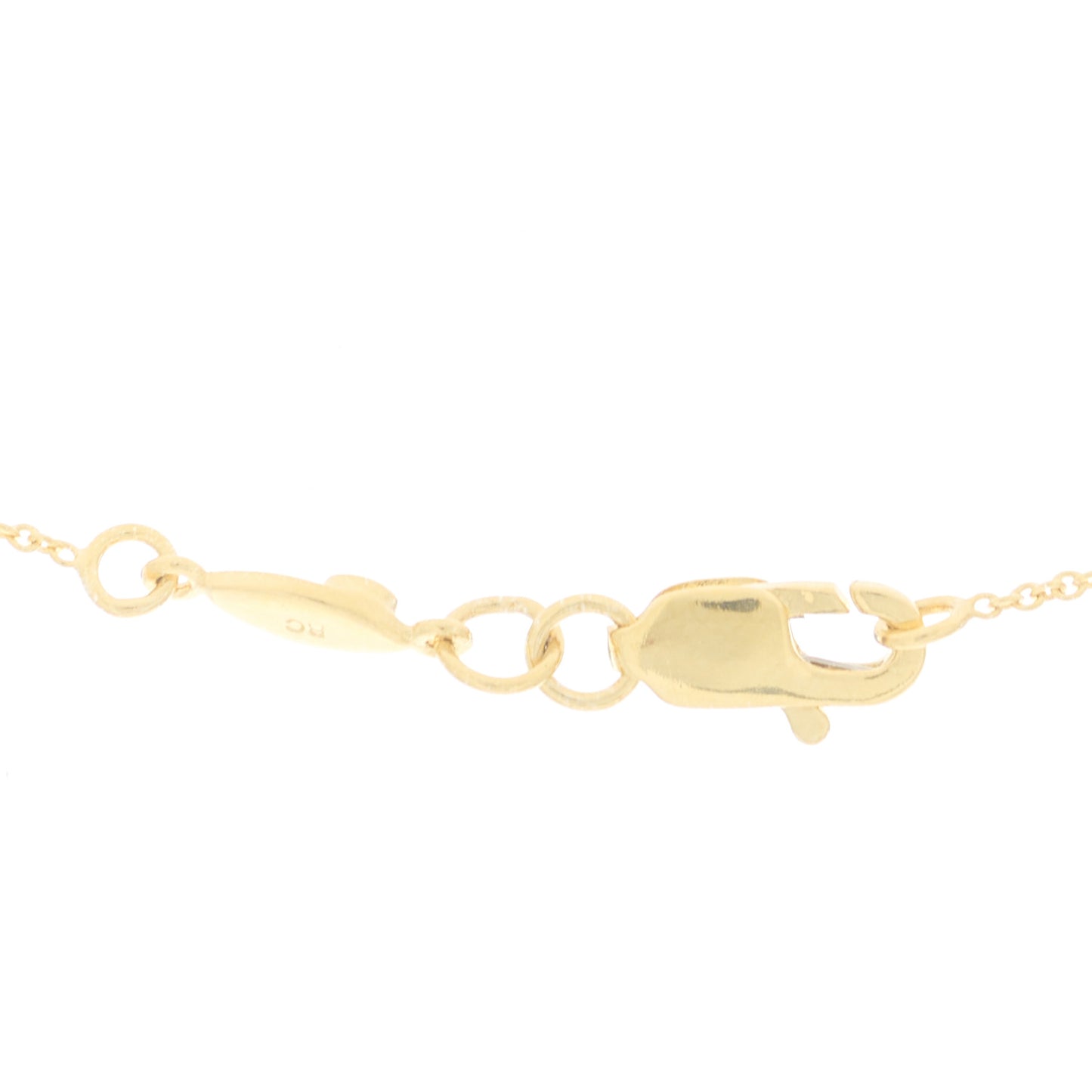 18K Yellow Gold Diamond Tiny Treasures Initial P Pendant Necklace
