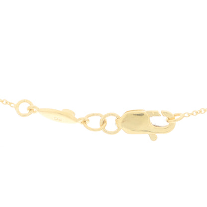 Roberto Coin 18K Yellow Gold Diamond Tiny Treasures Initial P Pendant Necklace 3 of 5