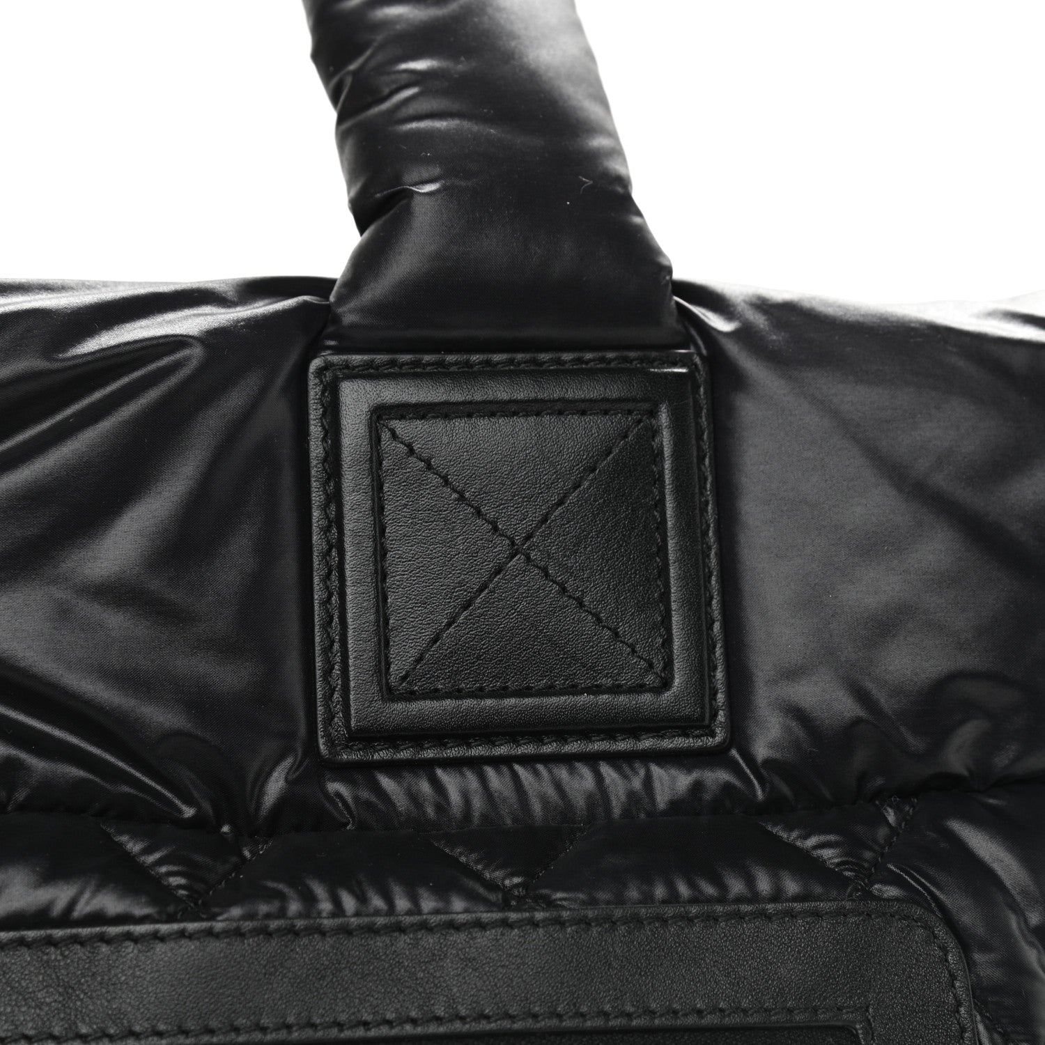 Chanel Nylon Quilted Large Coco Cocoon Tote Black 11 of 13