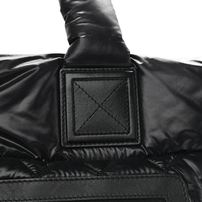 Chanel Nylon Quilted Large Coco Cocoon Tote Black 11 of 13