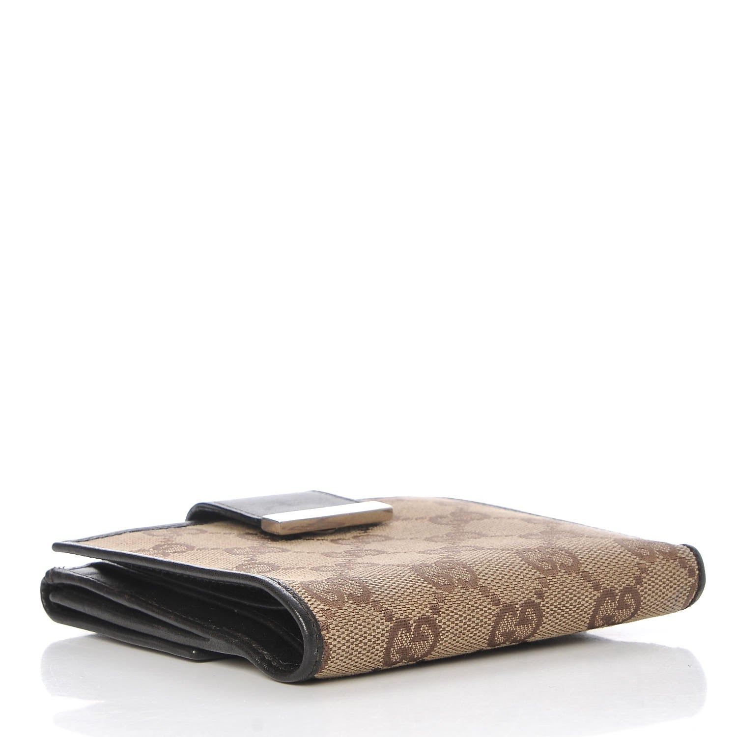 Gucci Monogram Compact Wallet Dark Brown 4 of 11
