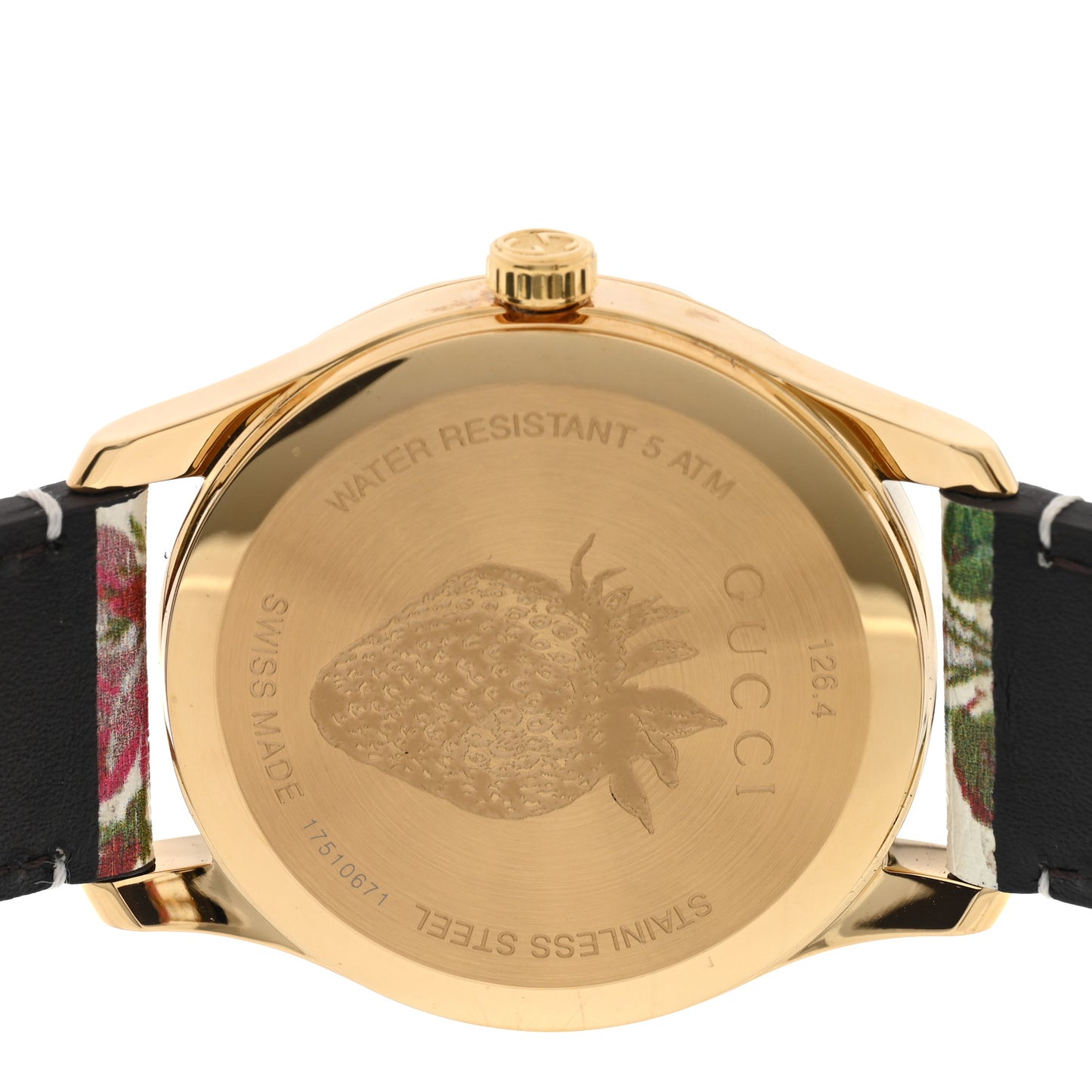 Stainless Steel Calfskin 38mm G-Timeless Floral Quartz Watch Ivory