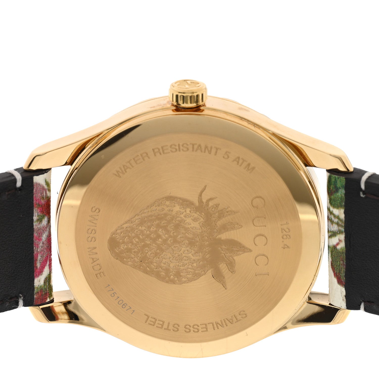 Gucci Stainless Steel Calfskin 38mm G-Timeless Floral Quartz Watch Ivory 4 of 5