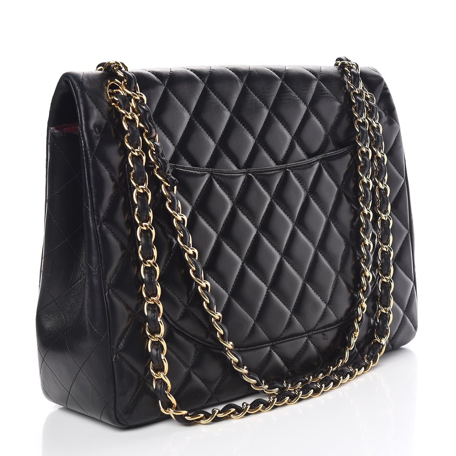 Chanel Lambskin Quilted Maxi Single Flap Black 3 of 23