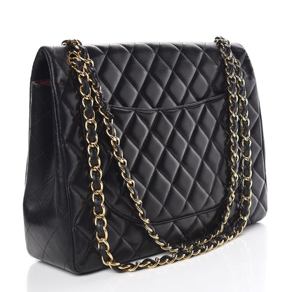 Chanel Lambskin Quilted Maxi Single Flap Black 3 of 23
