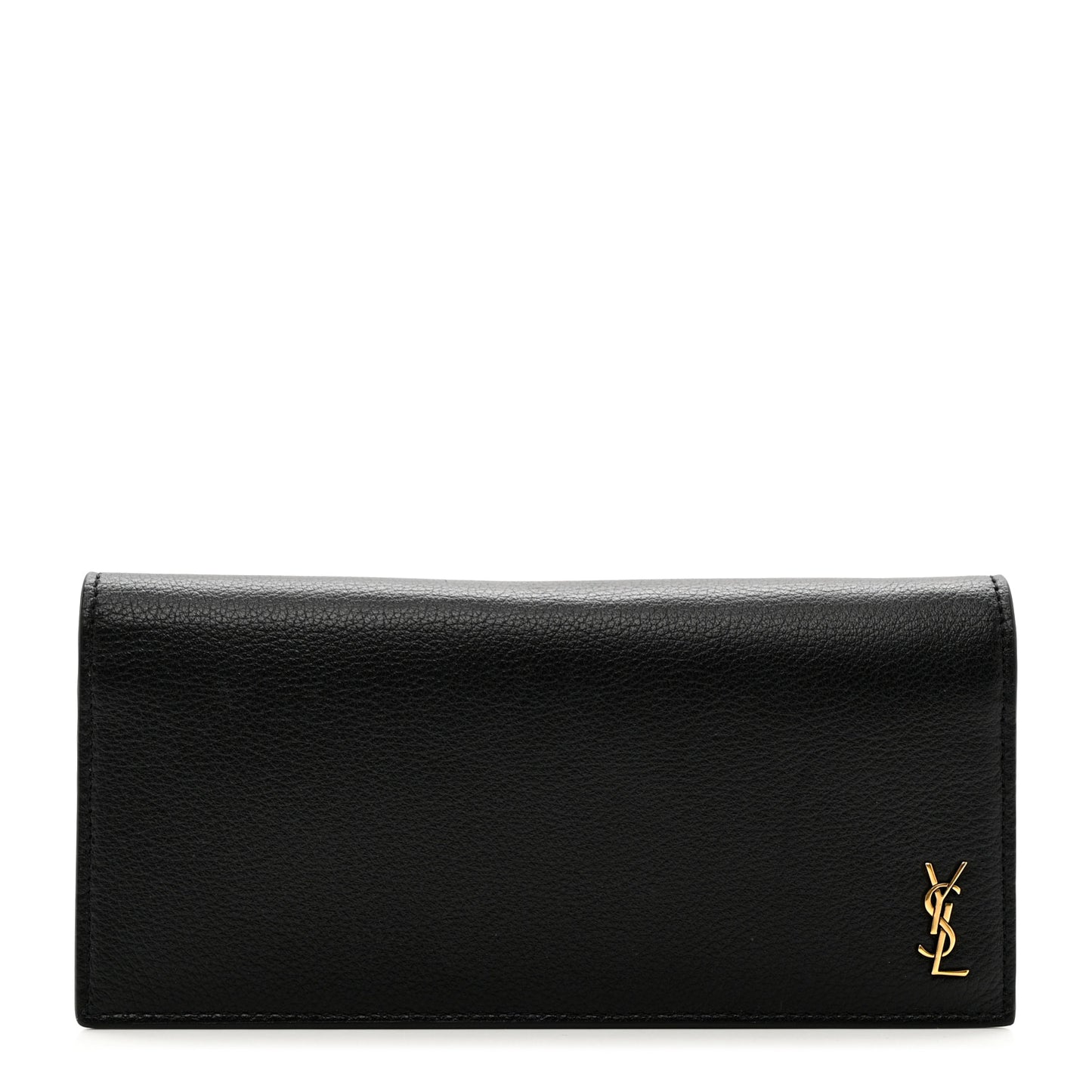 Calfskin Tiny Monogram Cassandre Wallet Black