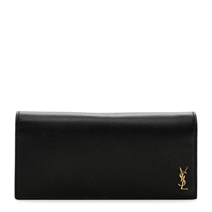 Saint Laurent Calfskin Tiny Monogram Cassandre Wallet Black 1 of 6