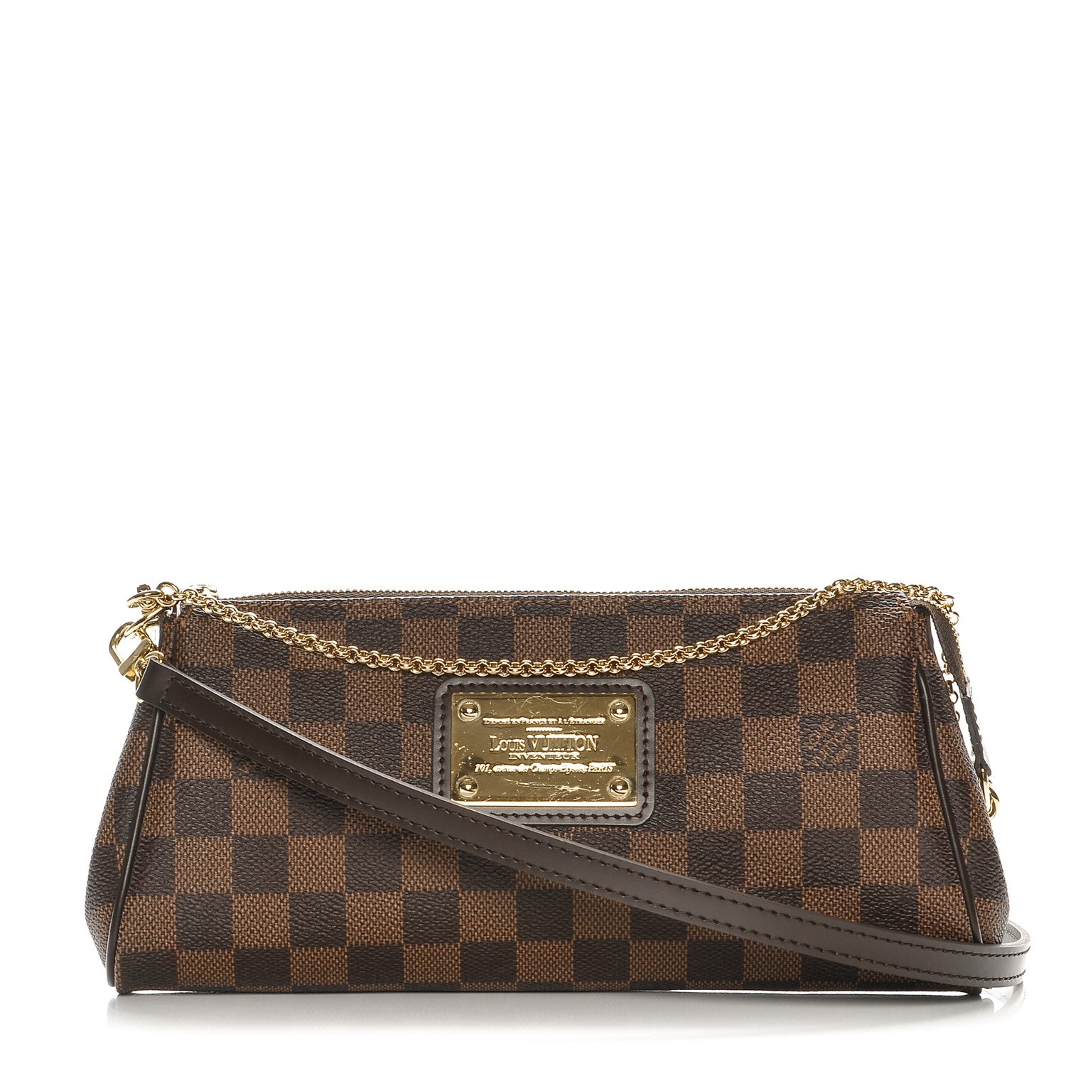 Louis Vuitton Damier Ebene Eva Clutch 1 of 9