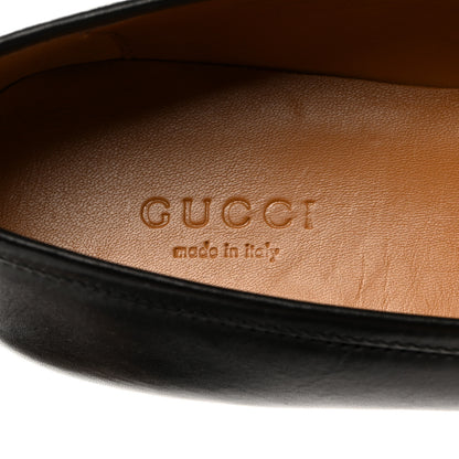 Gucci Lambskin Womens Brixton Horsebit Loafers 35.5 Black 6 of 9