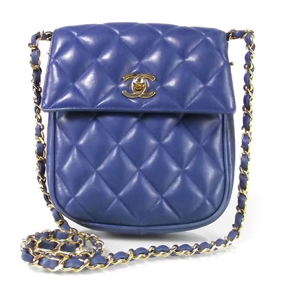 Chanel Vintage Lambskin Quilted Mini Flap Royal Blue 1 of 7