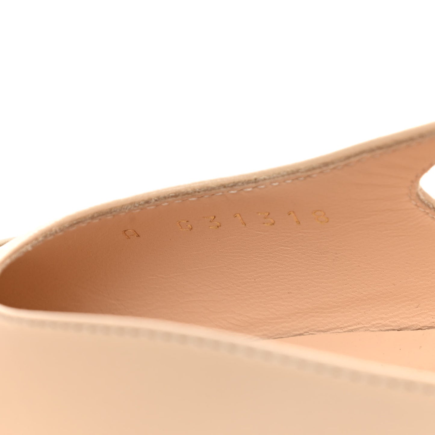 Lambskin Cap Toe CC Slingback Pump 37.5 Beige Dark Beige