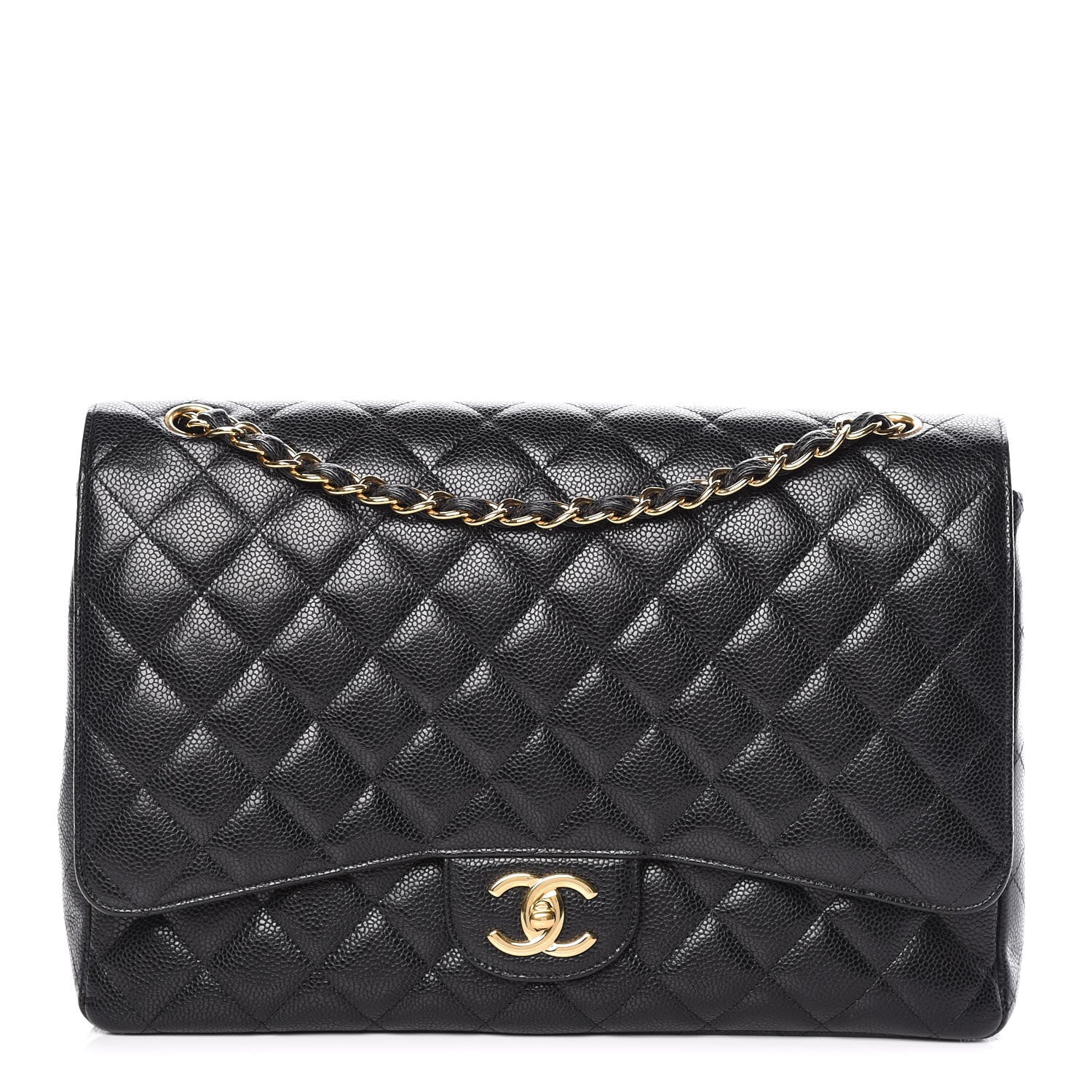 Chanel Caviar Quilted Maxi Double Flap Black 1 of 13
