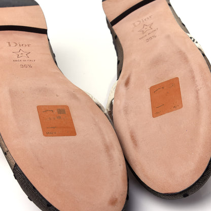 Christian Dior Swiss Tulle Dotted Miss J'Adior Ballet Pumps 36.5 Black Nude 10 of 11